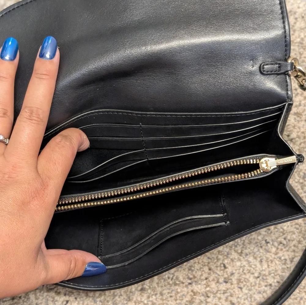 Black and Brown Coach Designer Women's Crossbody - Picture 3 of 7